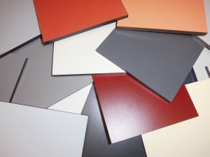 HPL-Platten in verschiedenen Größen und Farben